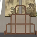 New Chinese Style Screen Partition 3d model