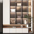Modern wardrobe combination 3d model