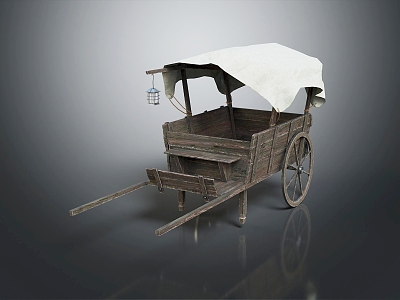 Modern Carriage Ancient Rack Car Rack Car Rack Car Trolley Board Car model