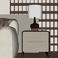 Table lamp table lamp side 3d model