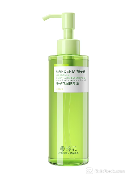 Gardenia Essential Oil Moisturizing Body Oil For Daily Skin Care Needs 3d model 