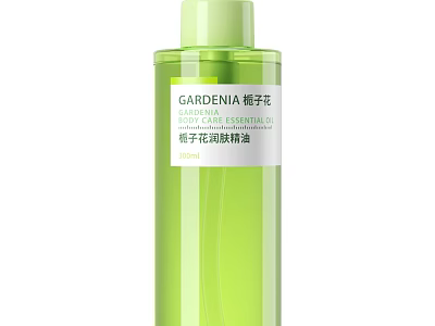 Gardenia Essential Oil Moisturizing Body Oil For Daily Skin Care Needs 3d model