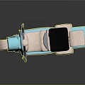 Vintage BAKAN Scooter In Turquoise And Beige With Black Seat And Round Headlight