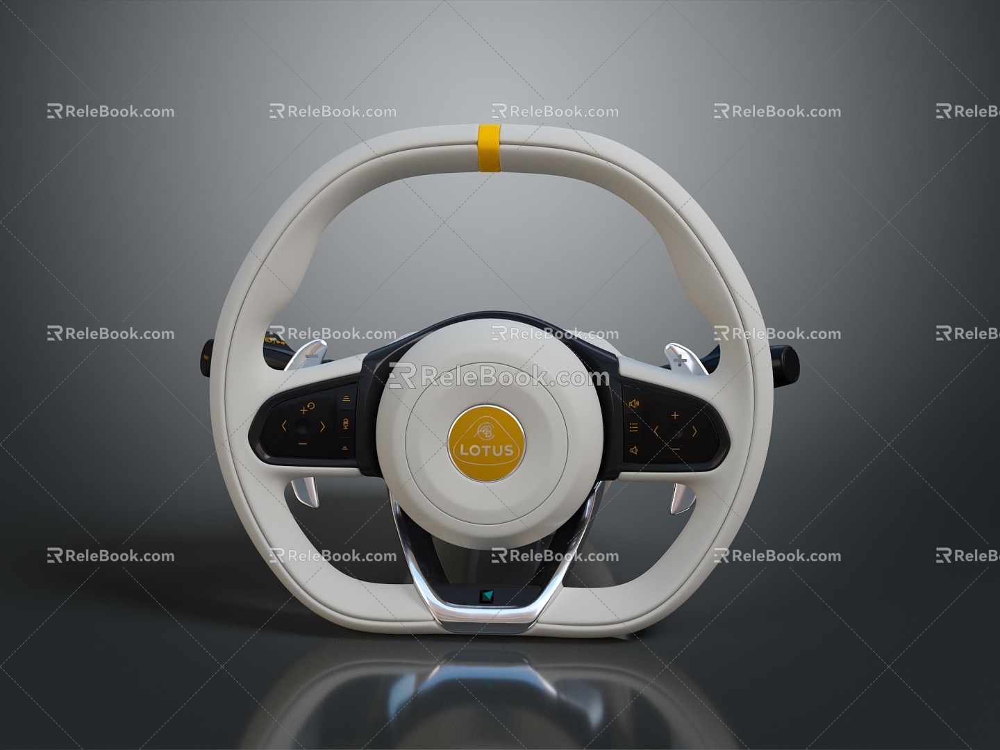 Steering wheel car steering wheel car parts game items 3d model