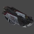 The Destroyed Beetle 3d model