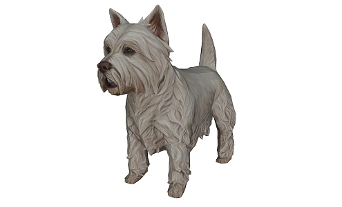 Modern Dog Animal Dog 3d model