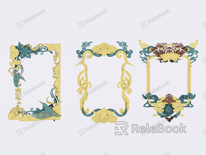 Chinese Decorative Picture Frame Border Photo Frame model