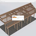 Chinese-style building components Chinese-style building structure frame Chinese-style frame 3d model