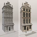 Classical Office Building With Multi storey Facade Ornate Windows Decorative Balcony And Architectural Details