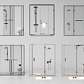 Various Modern Shower System Designs In Glass Enclosure Bathroom Interiors