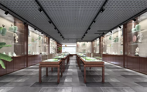 New Chinese Exhibition Hall 3d model