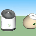 VAVA Modern Daily Electrical Appliances With White And Beige Round Shaped Design