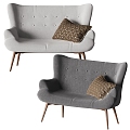 Bonaldo single sofa sofa leisure sofa 3d model