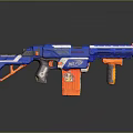 NERF Toy Gun With Blue And Orange Design For Kids Playtime Activities