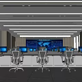 Control Room Command Room 3d model