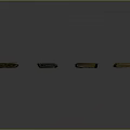 Rusted Metal Strips With Green Brown Patina Arranged On Dark Background Surface