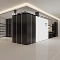 Modern Clothing Store Interior Design With Display Racks And Stylish Lighting