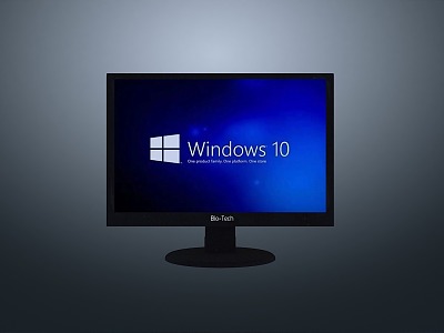 Modern Monitor Computer Screen Electronic Equipment 3d model