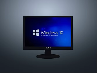 Modern Monitor Computer Screen Electronic Equipment 3d model