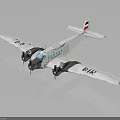 White Model Airplane With Dual Propellers And UAE Flag On Tail Wing