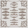 European-style Carved Line Carved Roman Column Plaster Line Corner Column 3d model
