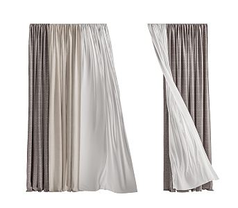 Modern Curtains 3d model