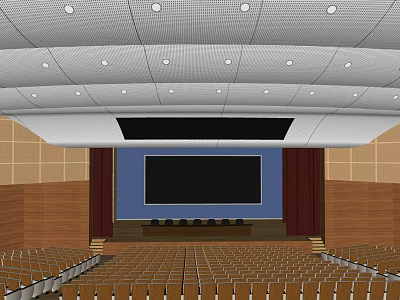 Modern Conference Hall 3d model