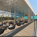 SPA Sauna Outdoor Terrace with Cozy Seating Greenery and Relaxing Luxury Atmosphere
