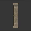 Classical Carved Stone Sculpture Featuring Symmetrical Floral Patterns And Decorative Columns
