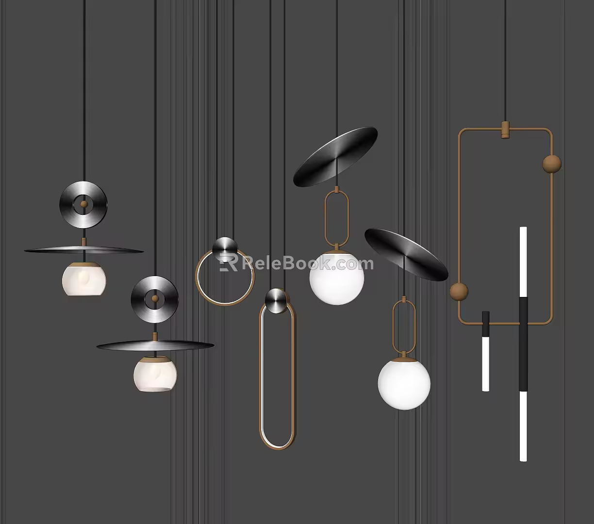 Modern chandelier 3d model