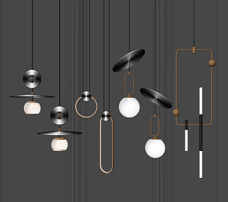 Modern chandelier 3d model