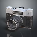 Vintage Zenith Camera With Large Lens And Dual Knobs Classic Design 3d model
