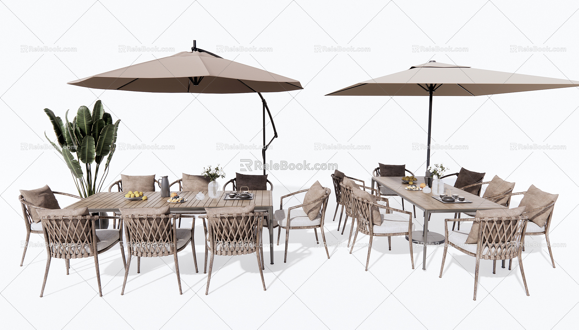 Modern Outdoor Table and Chair Outdoor Leisure Table and Chair model