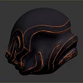 Sci-Fi Helmet Alien Helmet High Tech Helmet Game Helmet 3d model