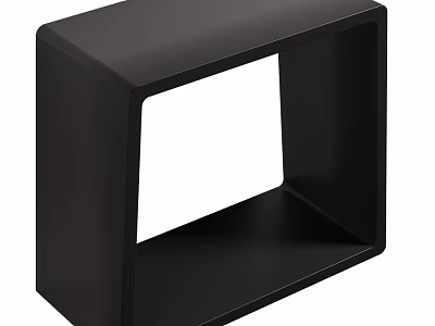 Black Square Washing Essentials Holder With Hollow Design For Bathroom Use 3d model