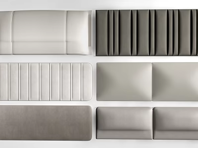 Modern Decorative Ornament Set with Various Textures and Neutral Tones for Home Styling 3d model