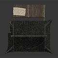 Traditional Ancient Building With Tile Roof Overhanging Eaves Two Story Wooden Structure And Windows