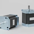 High Precision Industrial Equipment Stepper Motors With Durable Metal Housing Black Coils And Labeled Parts