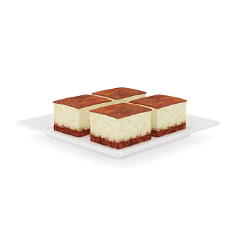 Cake Snack Food 3d model