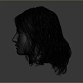 Detailed 3D Head Model With Realistic Facial Organs And Natural Hair Structure
