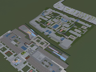 Modern Paving Sits Paving 3d model Modern Paving Sits Paving 3d model