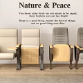 Different Colored Comfortable Chairs With Wooden Armrests Modern Indoor