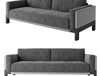 Modern double sofa 3d model