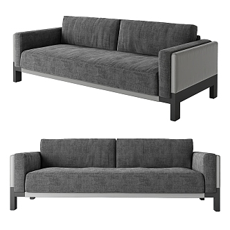 Modern double sofa 3d model