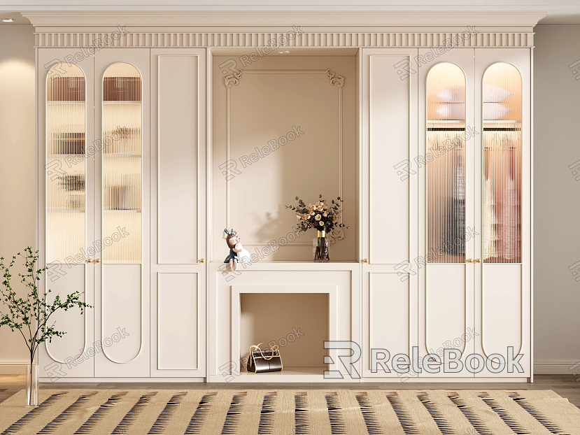 French wardrobe cream color wardrobe cream model