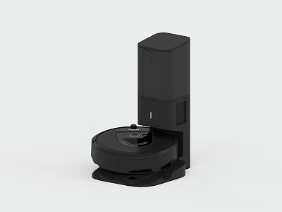 Modern Robotic Vacuum Cleaner As Smart Home Appliance With Charging Dock And Efficient Cleaning 3d model