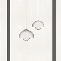 Modern White Chandeliers Ceiling Hanging Design For Minimalist Interior Space 3d model
