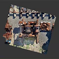 Rusted Old Machinery Parts Scattered On Ground With Various Metal Components