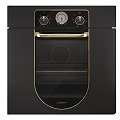 Bosch Black And Gold Oven With Control Panel For Modern Kitchen Cooking Equipment