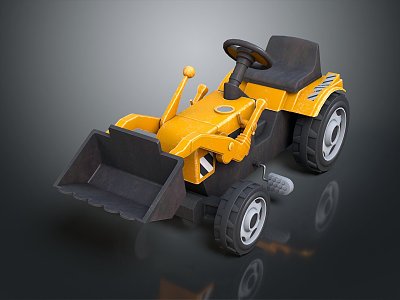 Modern toy car forklift shovel truck earth digging truck excavator model